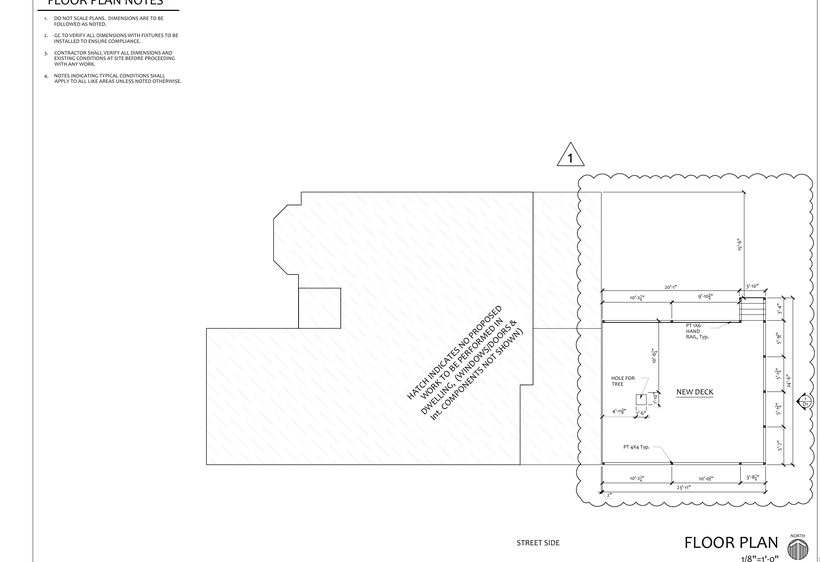 Deck plan drawing sheet
