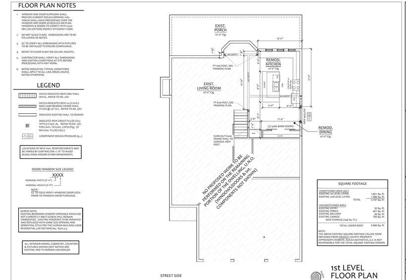 First level floor plan drawing sheet