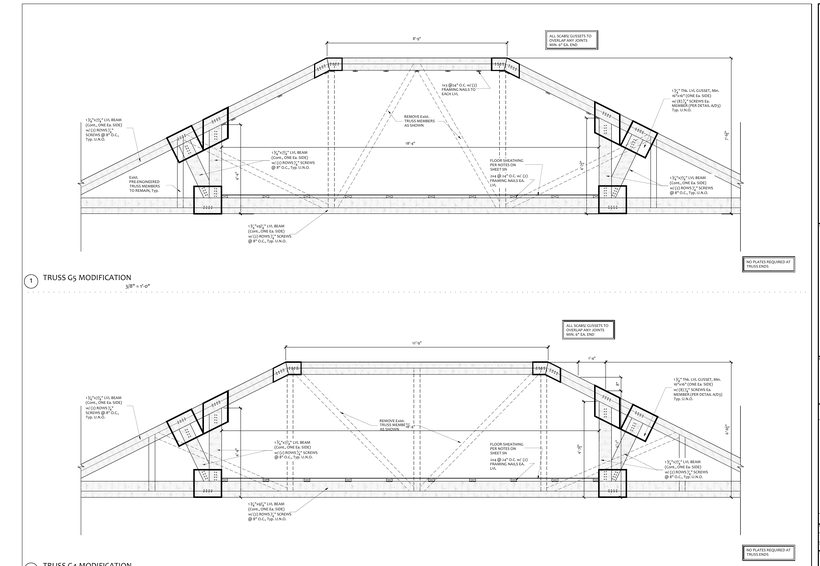 Truss modification detail sheet